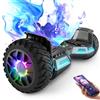 SISIGAD Hummer Off Road Hoverboard 8,5 pollici con Bluetooth e luce LED Motore potente Adatto per adulti e bambini Pistola
