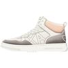 Armani Exchange Seattle, Suede Details, Logo Embroidered, High Top Sneaker, off White Rose Taupe, 35 EU