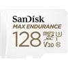 SanDisk MAX ENDURANCE Video Monitoring for Dashcams & Home Monitoring 128 GB microSDXC Memory Card + SD Adaptor 60,000 Hours Endurance