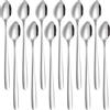 tiokin Set Di Cucchiai Per Latte Macchiato 12 Pezzi Manico Lungo 19,8cm Cucchiaio Caffè