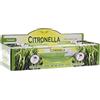 DRW Incenso Bastone Aroma citronella Bastone 25 cm citronella (120 unità) + Stampetta San Pancracio