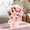 Bouquet a fiore all'uncinetto a mano bouquet bouquet completato creati