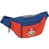 safta SUPER MARIO MAMMA MIA - Marsupio con tasca esterna, ideale per giovani e bambini di diverse età, comodo e versatile, qualità e resistenza, 23 x 9 x 12 cm