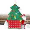 Calendario dell'Avvento di feltro di Natale Appeso Albero di Natale Conto alla