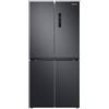 Samsung Frigorifero Quattro Porte Slim RF48A400EB4/EF, Total No Frost, Twin Cooling Plus, Motore Digital Inverter Garantito 20 Anni, 488 L, LxAxP: 83,3 x 179,3 x 74 cm, Nero