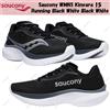 Saucony WMNS Kinvara 15 Running Nero Bianco Nero Bianco Taglia Donna