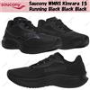 Saucony WMNS Kinvara 15 Running Nero Nero Taglia Donna