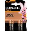 Duracell Batteria AAA Alcalina 1,5V Mini Stilo 4 pz Multicolore