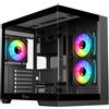 iTek Case PC DARK CAVE DS Tower Nero con illuminazione RGB e supporto per raffre