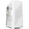 Sharkoon Case Torre RGB Bianco VS9 con Pannello in Vetro Temperato