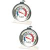 Termometro Per Frigorifero E Congelatore – Quadrante Analogico Grande, Da -30 A 40°C – Plastica ABS, Lettura Facile E Precisa