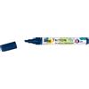 KREUL 17848 - Marcatore acrilico Triton Edge, blu scuro, larghezza punto da 1 a 4 mm, con punta Edge come tuttofare, asciugatura opaca in seta, resistente alle intemperie su superfici assorbenti