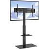 VEVOR Supporto TV Girevole per TV da 32 a 85 pollici, Supporto da Pavimento Altezza Regolabile, Capacità di Carico di 45 kg, VESA massimo 400x800 mm, per Soggiorno, Casa, Ufficio, Aula