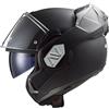 LS2, Casco moto modulare ADVANT nero opaco UCS + intercom 4X XS