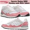 Saucony Shadow 5000 Running scamosciato bianco salmone taglia uomo