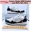 Saucony Shadow 5000 Running scamosciato bianco argento navy taglia uomo