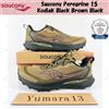 Saucony Peregrine 15 Kodiak Nero Marrone Nero S20990-242 Taglia Uomo