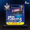Gillette Lame da barba Gillette Fusion 5 ProGlide per rasoio - 4 cartucce nuove