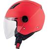 Kappa CASCO DEMI JET KAPPA KV28 EVO SOLID COLOR ROSSO Xs