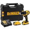 DEWALT DCD709D2T-QW Avvitatore a batteria con batteria con ricaricatore Motore senza spazzole