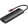 PROPART USB-C to HDMI 4K@60Hz + USB3.2 + SD/TF + RJ45 - Hub completo con PD 100W