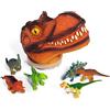 HGL H GROSSMAN HGL SV20962 - Testa di T-Rex XL con 6 grandi dinosauri