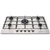 Lar.El Piano cottura LAREL 958X 5 fuochi gas METANO O GPL COLORE INOX