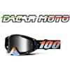 100% MASCHERINA OCCHIALI 100% RACECRAFT OFF ROAD MOTO CROSS LENTI SPECCHIO+NEUTRAL
