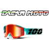 100% MASCHERINA OCCHIALI 100% RACECRAFT OFF ROAD MOTO CROSS LENTI SPECCHIO+NEUTRAL