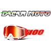100% MASCHERINA OCCHIALI 100% RACECRAFT OFF ROAD MOTO CROSS LENTI SPECCHIO+NEUTRAL