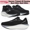 Saucony Triumph 22 Running Nero Bianco Nero Bianco Taglia Uomo
