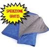 CAMON Coperta trapuntata "Lux" Blu/Grigio Dimensioni: 250x140 cm - CC125