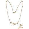 Collana Fantasia in ORO GIALLO con inserti ovali Lucide 18 KT 750% List. 405€