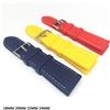 CINTURINO OROLOGIO SILICONE GOMMA BLU GIALLO ROSSO 18mm 20mm 22mm 24mm MORBIDO