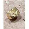 ANELLO DONNA IN ORO GIALLO LAVORAZIONE DIAMANTATA GRAMMI 6,84