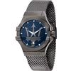 Maserati Orologio Uomo MASERATI POTENZA R8853108005 Bracciale Acciaio Mesh Nero Blu