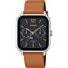 Casio Orologio Uomo CASIO MTP-M305L-1AVER Pelle Marrone Nero VINTAGE