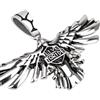 Ciondolo Uomo Biker Forma Aquila Croce Acciaio Live To Guidare + 1 Catena 12326