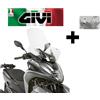 GIVI Parabrezza COMPLETO trasparente YAMAHA Tricity 125 155 2018 2019 2020 2021 GIVI