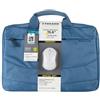 Tucano Borsa per notebook 15.6" Blu con vano imbottito e Mouse Wireless