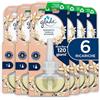 Glade liquido elettrico Profumatore per Ambienti con Olii Essenziali, Fragranza Vaniglia, 6 Ricariche