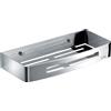 Gedy Mensola doccia rettangolare da 30 cm 1 piano in acciaio inox cromato Gedy