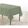 Douceur d'Intérieur, Tovaglia rettangolare (145 x 240 cm) Eclipse Salvia, poliestere con stampa metallizzata