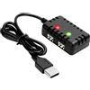 No 2X(Caricabatterie 2S 7,4 V 2 In 1 con Connettore XH-3P per Auto e Camion RC8940
