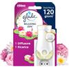 Glade liquido elettrico Profumatore per Ambienti con Olii Essenziali, Fragranza Relaxing Zen, 1 Diffusore e 1 Ricarica