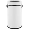 happimess Chuck - Pattumiera con apertura superiore, 45 litri, per casa, camera da letto, bagno, soggiorno, camera degli ospiti, ufficio, cucina, colore: bianco