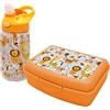 Nerthus FIH 1006 set bottiglia acciaio inox doppia parete lunchbox bambini leoni ideale per la scuola