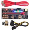 No 2X(VER018 PRO PCI-E Riser Card USB 3.0 018 PLUS PCI Express 1X a 16X E4023