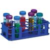 SP Scienceware bel-art-products-scolapiatti 187470004 no-wire provette per tubo da 30 mm, in polipropilene, 21 segnaposto, blu
