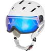 TECNOPRO Titan S2-S3, Casco da Sci Uomo, White/Chrome, M